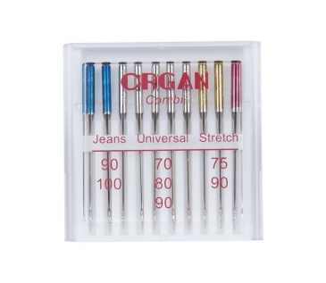Organ иглы Универсальные 10/combi (ассорти)